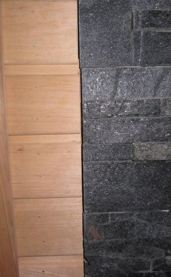 Saunan kivilaatoitus ja panelointi